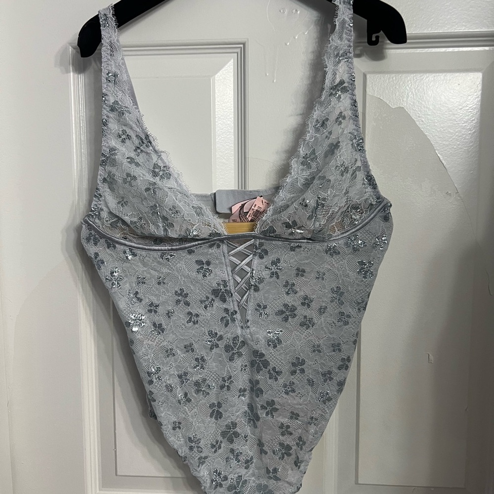 Victoria's Secret Gray Lace Bandeau